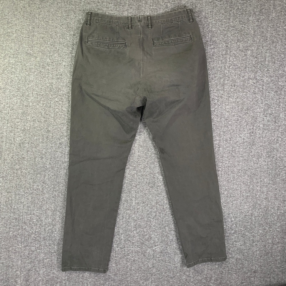 Mott & Bow Chino Pants Mens 33x29 Gray Trousers Modern Cotton - Picture 13 of 14